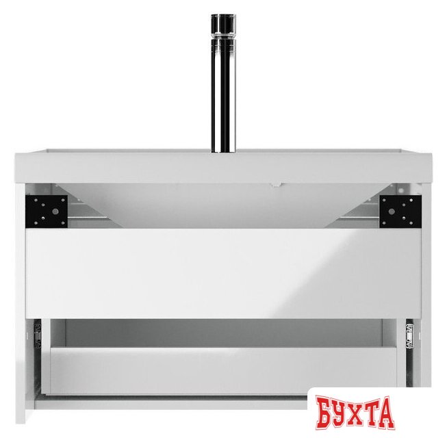 Мебель для ванных комнат Айсберг Тумба под умывальник Bazis 70 Ева В1 DA5902T (с одним ящиком) 3