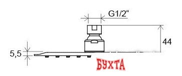 Верхний душ Ravak 982.01 [X07P334] 3