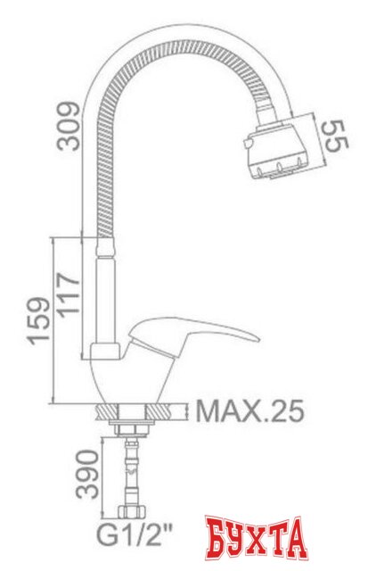 Смеситель Voda Sky SY 519 3