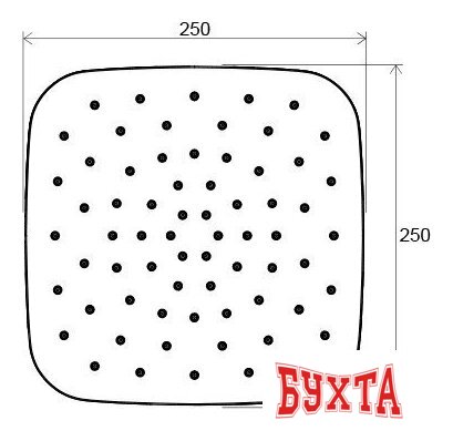 Верхний душ Ravak 983.10 [X07P347] 2
