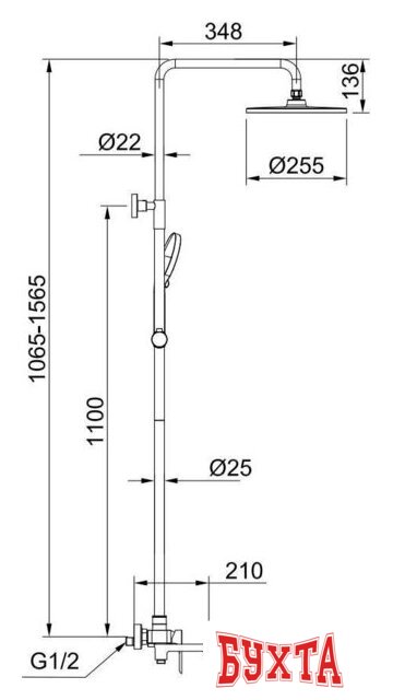 Душевая система Raglo R03.24.09 2