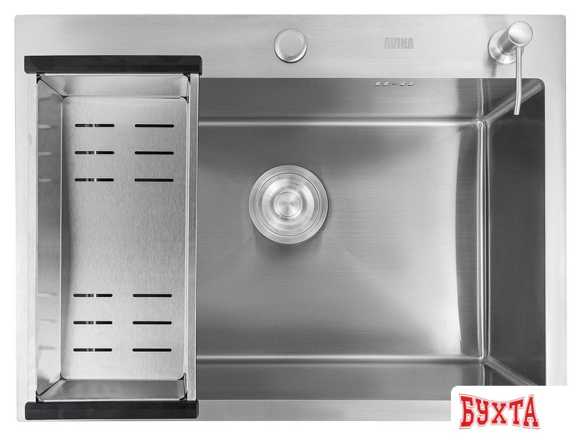 Кухонная мойка Avina HM6548 (нержавеющая сталь) 2