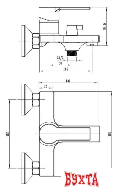 Смеситель Voda Raft RF54acs 2