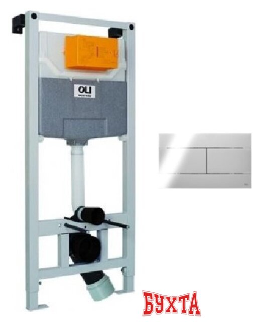 Инсталляция для унитаза OLI 120 Plus 099949 + 659044 (хром)