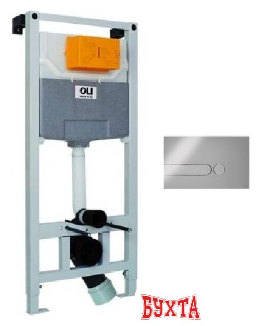 Инсталляция для унитаза OLI 120 Plus 099949 + 670004 (хром)