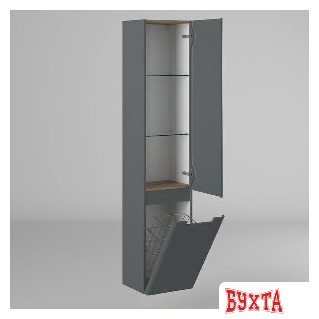 Мебель для ванных комнат Briz Шкаф-пенал Прато 35 R 240 04-06к35-00 02 ГР 3