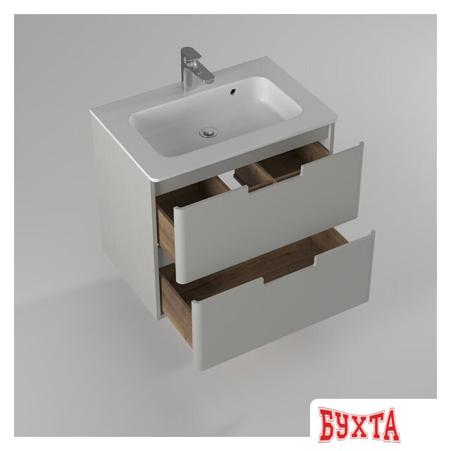 Мебель для ванных комнат Briz Тумба с умывальником Прато Лайт 80 240 03-18080-16 00 ЛТ 2