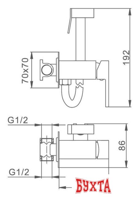 Гигиенический душ FRAP F7506-9 2
