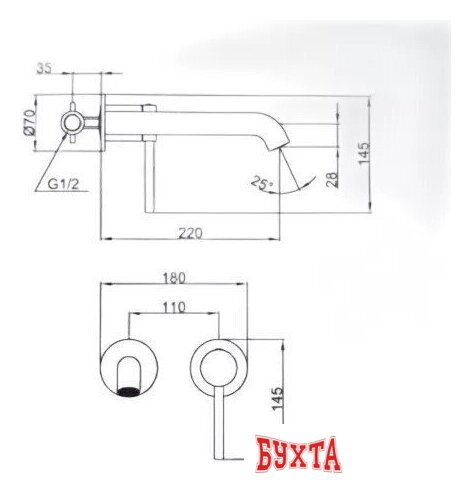 Смеситель Gappo G1206-9 3