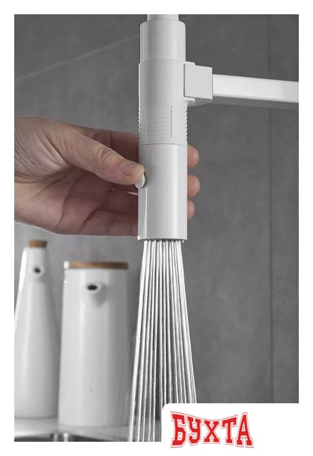 Смеситель Rose R133C (белый) 3