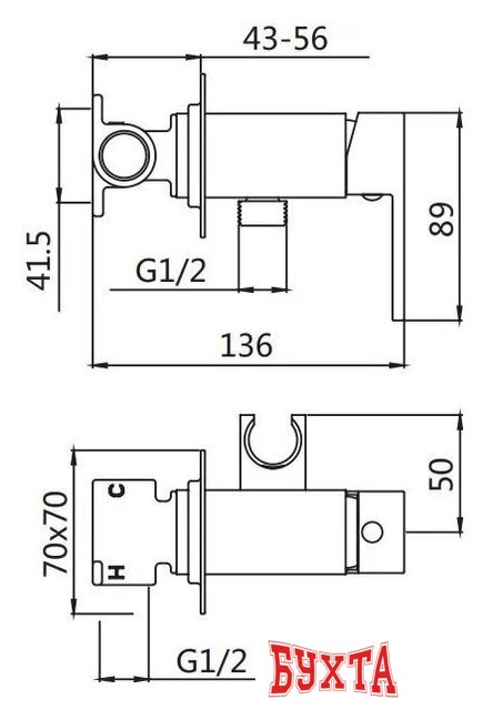 Гигиенический душ Shevanik S127T 2