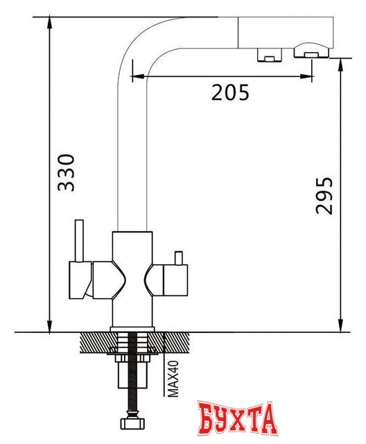 Смеситель Shevanik S328H 2