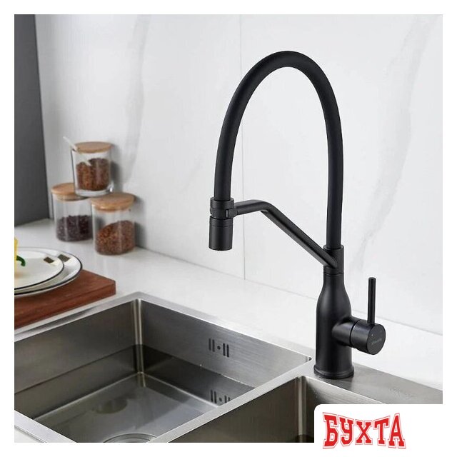 Смеситель Shevanik S343H-3 (черный) 4