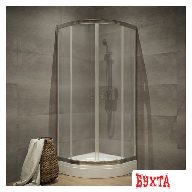 Душевой уголок Triton Альфа-Хром 100х100 (без поддона) 2