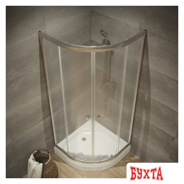 Душевой уголок Triton Альфа-Хром 100х100 (без поддона) 3
