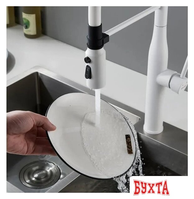 Смеситель Shevanik S123C-1 (белый) 2