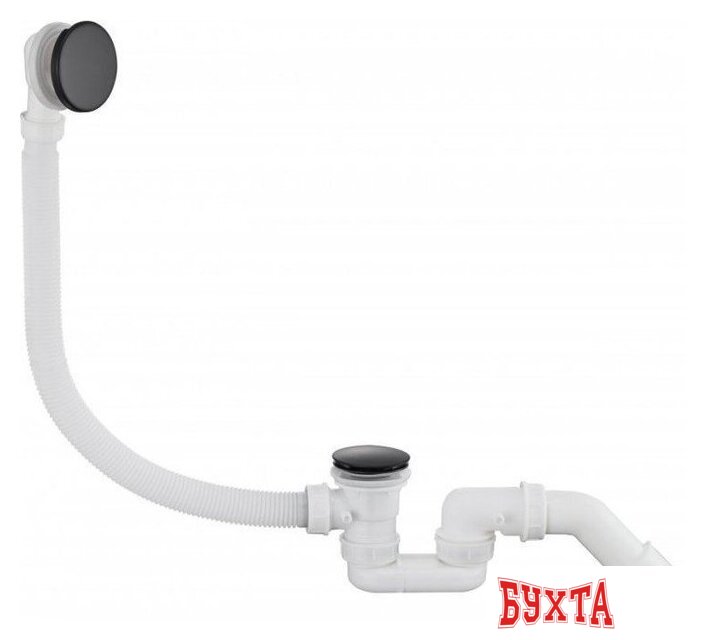 Слив-перелив Grocenberg GB230 (черный матовый) 1