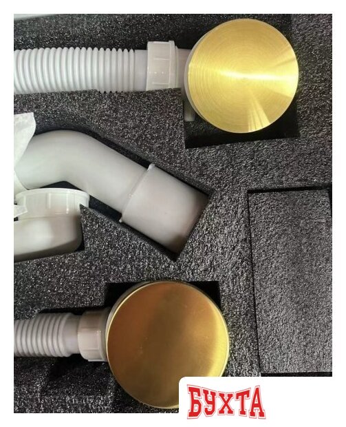 Слив-перелив Grocenberg GB230 (золотой брашированный) 4