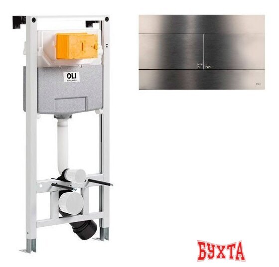 Инсталляция для унитаза OLI 885052+889313 (gun metal)