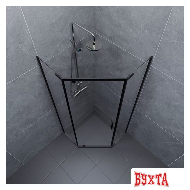 Душевой уголок Triton Дека-Блэк 100х100 (без поддона) 3