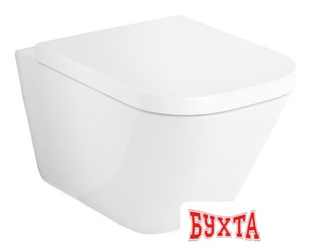 Унитаз подвесной Roca The Gap Clean Rim A34647L000 + 801472001 с пневмокрышкой 1