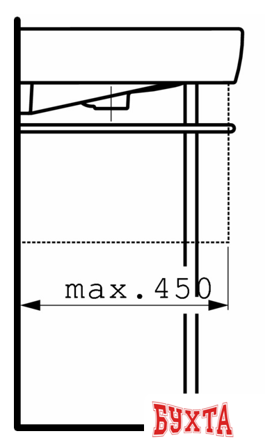 Умывальник Laufen PRO 813958 105x48 5