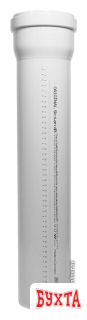 Труба Ostendorf Skolan dB SKEM – труба с раструбом 100x2000 335060 (2 м)