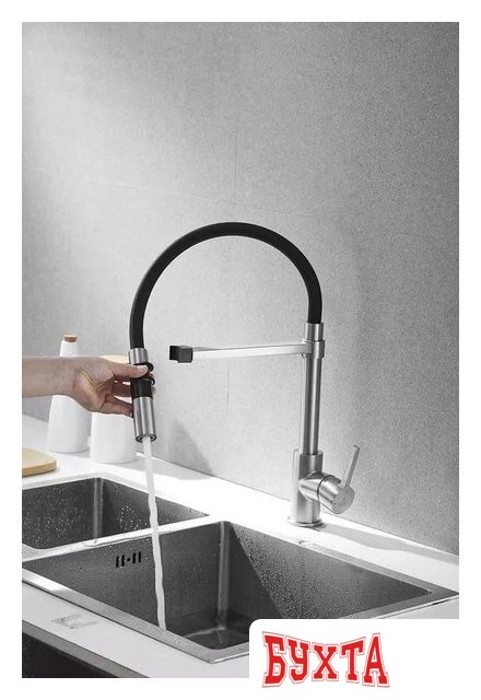 Смеситель Rose R133L (сатин) 3