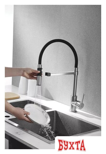 Смеситель Rose R133L (сатин) 4