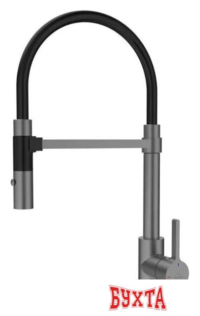 Смеситель Rose R133T (оружейная сталь)