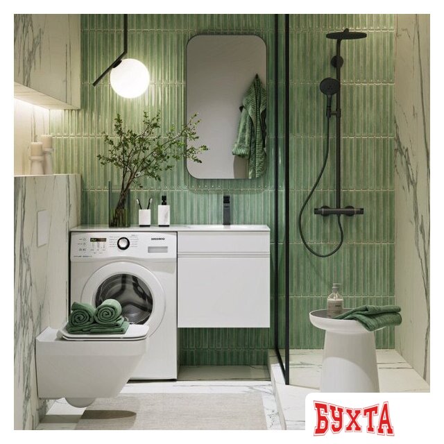 Мебель для ванных комнат Aqwella Тумба под умывальник под стиральную машину Duet DU01051 1