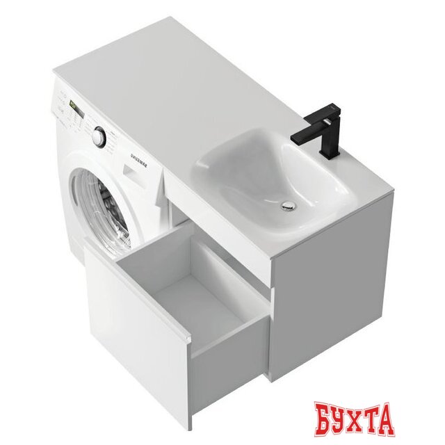 Мебель для ванных комнат Aqwella Тумба под умывальник под стиральную машину Duet DU01051 3