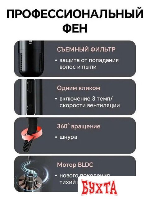 Фен-стайлер Oulemei OLM-CF006 4