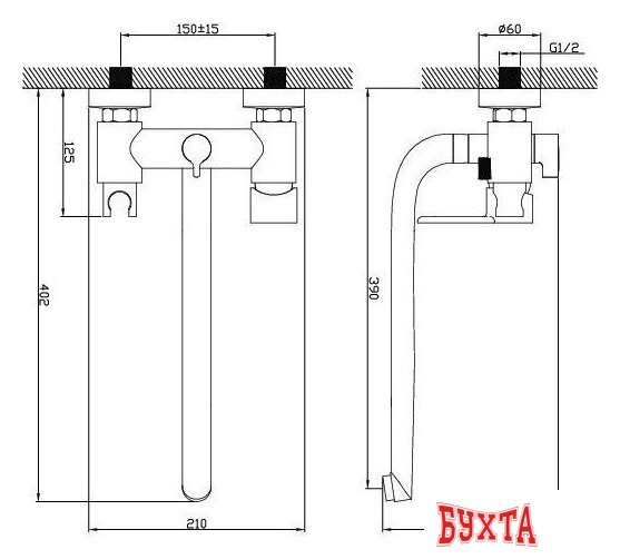 Смеситель Diadonna D80-222113 2