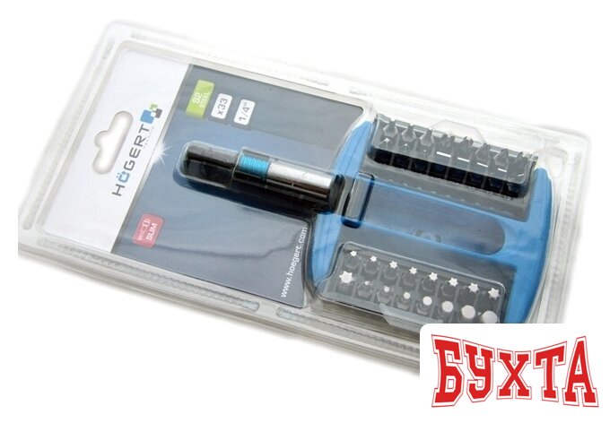 Набор бит Hoegert Technik HT1S402 (33 предмета) 5