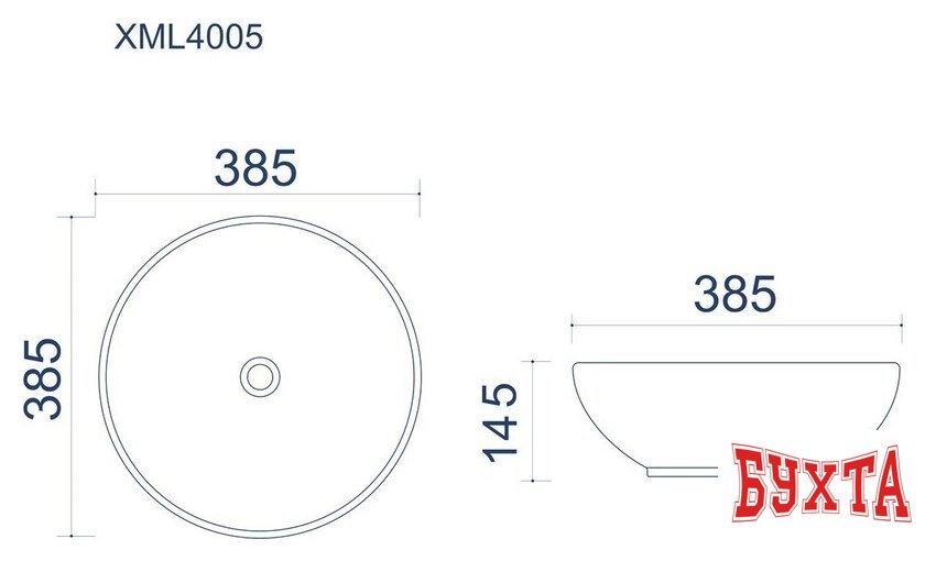 Умывальник Uptrend Lena L (глянцевый белый) 3