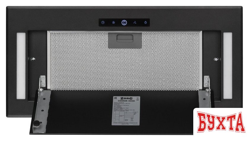 Кухонная вытяжка ZorG Akord 1060 60 S (черный) 3