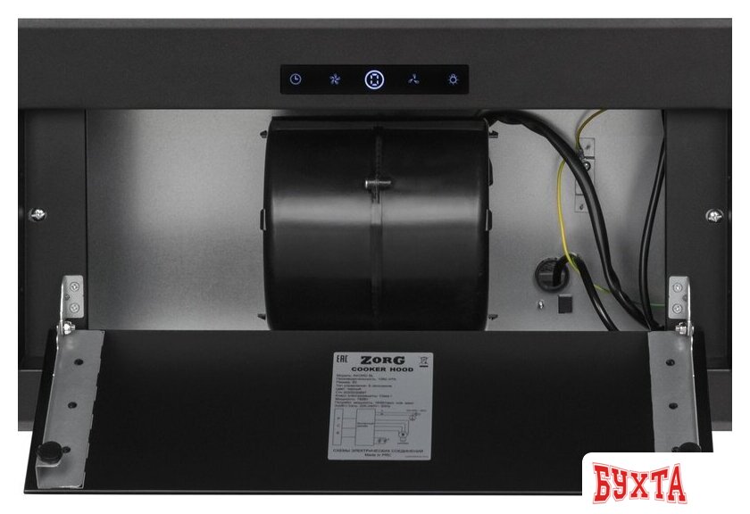 Кухонная вытяжка ZorG Akord 1060 60 S (черный) 4