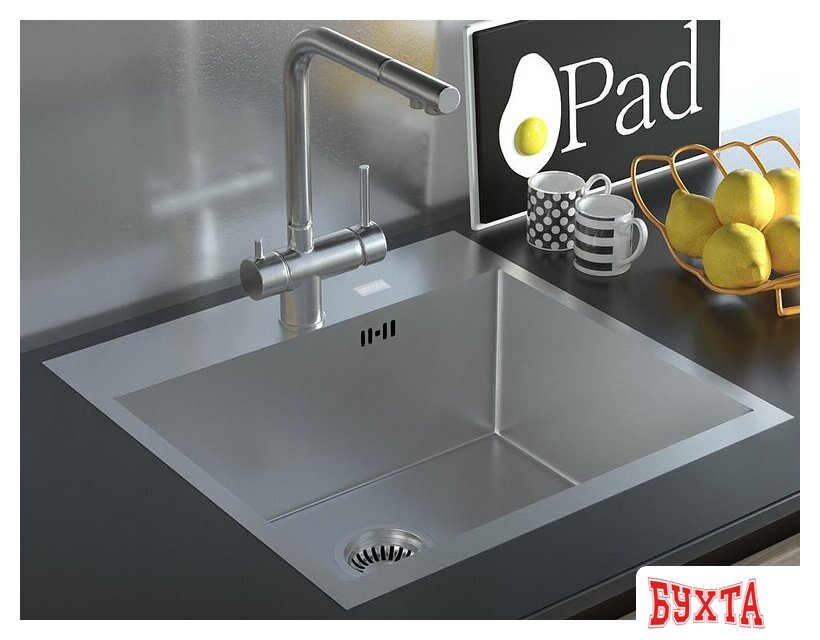 Кухонная мойка ARFEKA AF 500*505 Satin 5