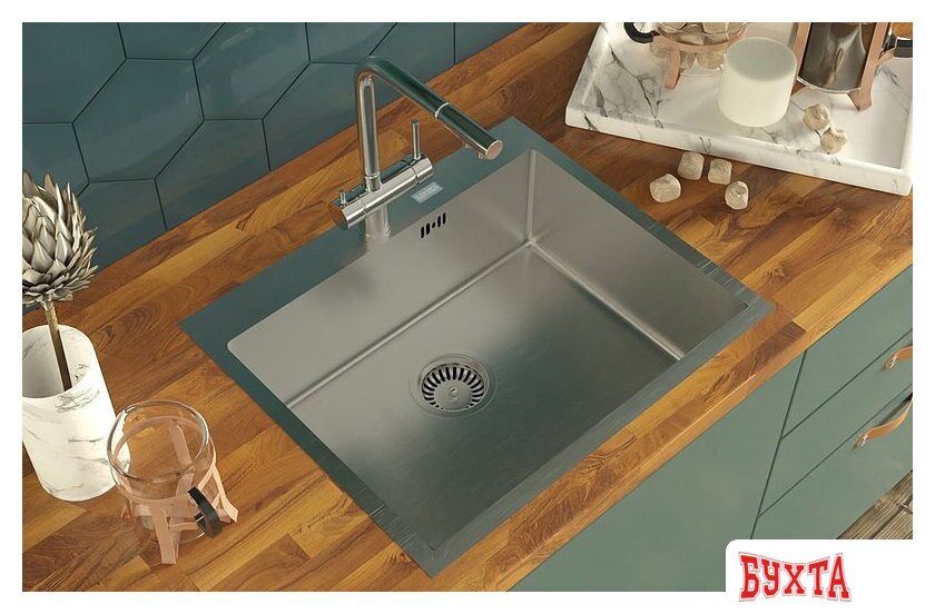 Кухонная мойка ARFEKA AF 600*505 Satin 5