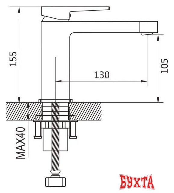 Смеситель Shevanik S6801T 2