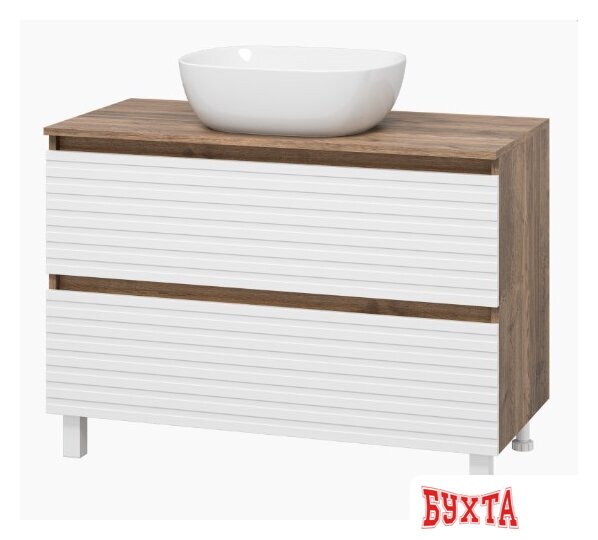 Мебель для ванных комнат Brevita Тумба под умывальник Dakota 100 DAK-07100-19/01-2Я 2