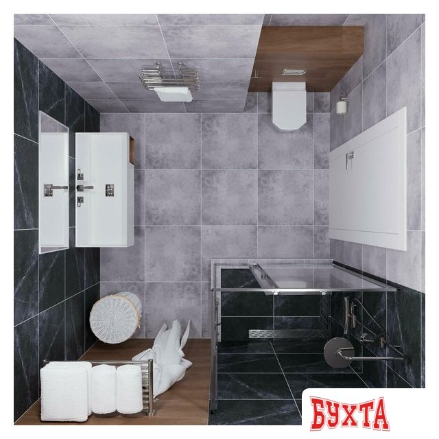 Душевой уголок Triton Вента Хром А1 100х80 без поддона (прозрачное стекло) 4