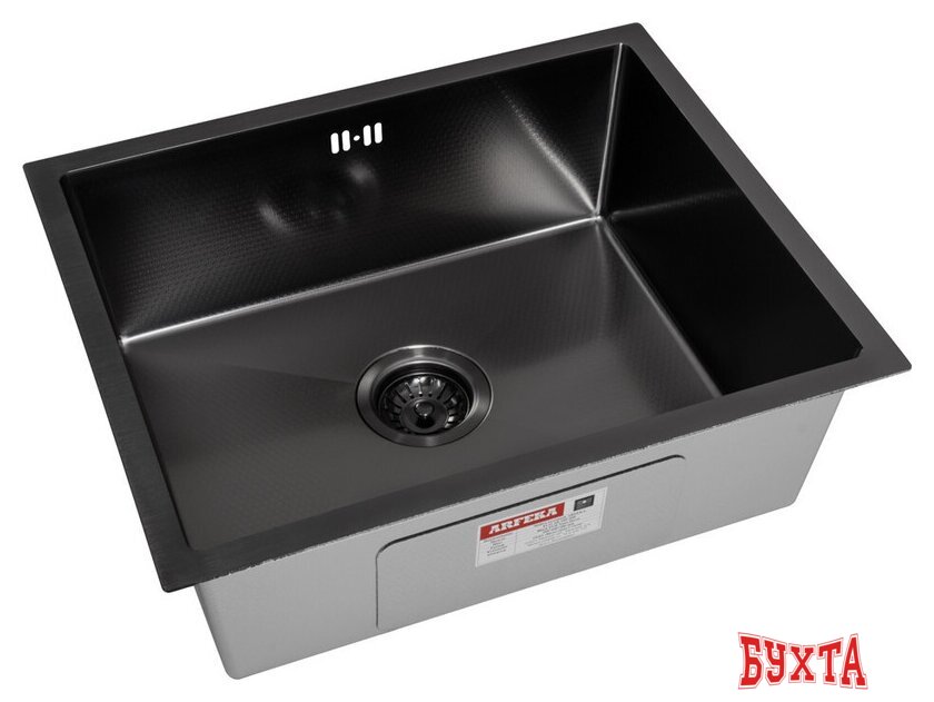 Кухонная мойка ARFEKA ECO AR 550*450 BLACK PVD NANO DECOR 2