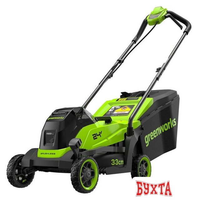 Газонокосилка Greenworks GD24LM331 2520607UB (с 1-им АКБ) 1