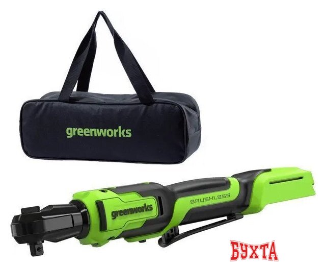 Трещотка Greenworks GD24RW 3804007CUA (с 1-им АКБ, сумка) 2