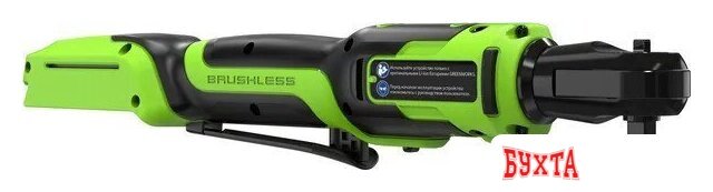 Трещотка Greenworks GD24RW 3804007CUA (с 1-им АКБ, сумка) 3