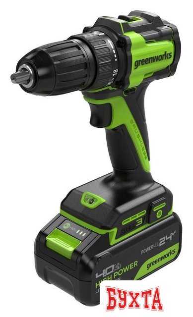 Дрель-шуруповерт Greenworks DD345 3708307CUB (с 1-им АКБ) 4