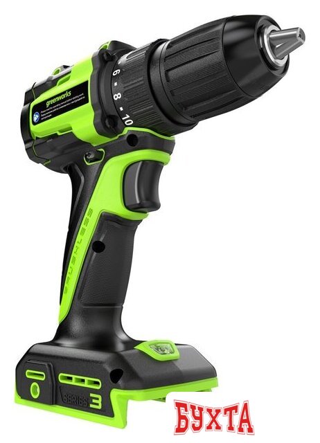 Дрель-шуруповерт Greenworks DD345 3708307CUC (с 2-мя АКБ) 2