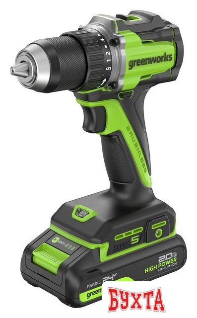 Дрель-шуруповерт Greenworks DD560 3708407CUA (с 1-им АКБ) 4